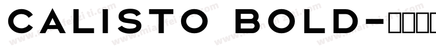 Calisto Bold字体转换